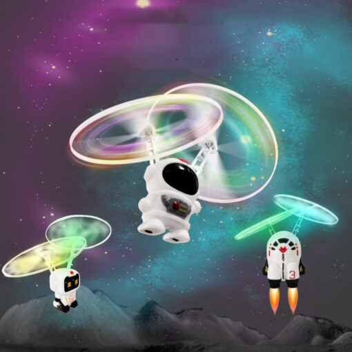 Induction Astronaut LED Lighting Flashing Spaceship Toy