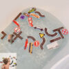 Children's Flexible Rail Car Bathroom Foam Sticker Toy