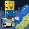 Face Changing Expression Building Blocks Cube Toy
