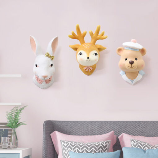 Cute Cartoon Animal Shape Wall Home Decoration