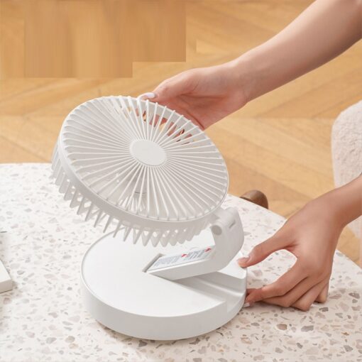 Portable USB Charge Foldable Desktop Auto Rotate Fan