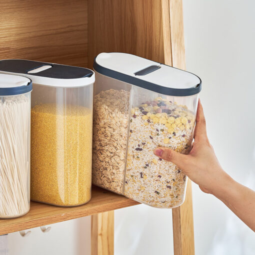 Household Whole Grains Compartment Storage Jar