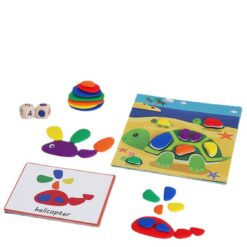 Interactive Wooden Rainbow Pebbles Children's Toy
