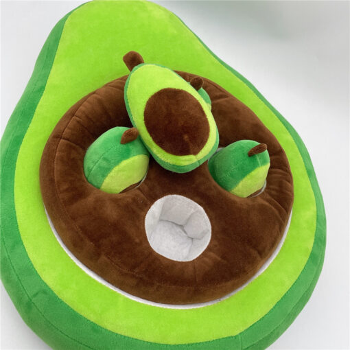 Interactive Cute Avocado Doll Plush Pet Chew Toy