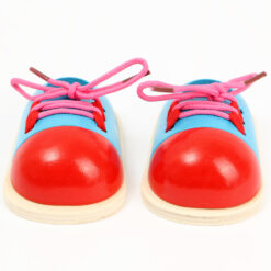 Children's Wooden Early Educational Shoes Laces Toy