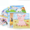 Children's Wooden Animal Puzzle Early Educational Toy