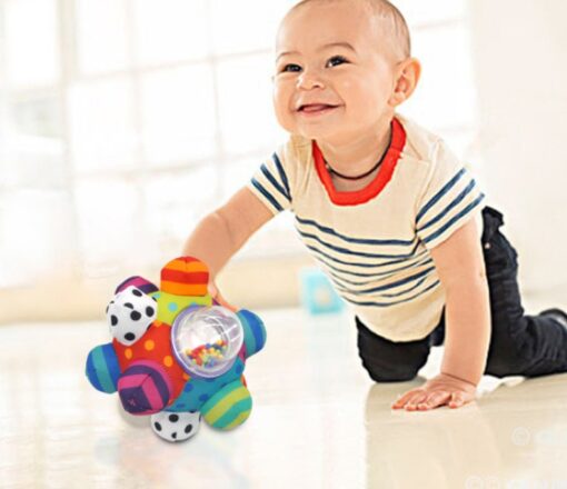 Interactive Bumpy Baby Hand-Catching Rattle Ball Toys