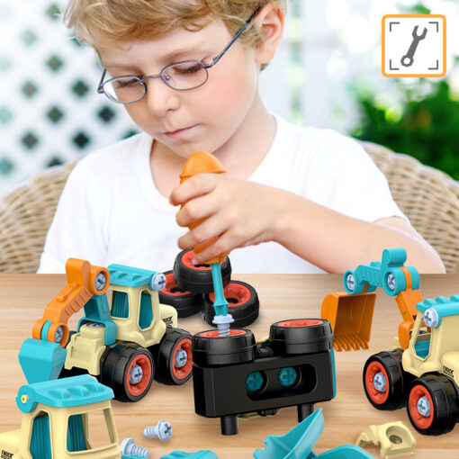 Creative Detachable Early Educational Puzzle Toy Car