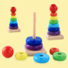 Wooden Stacking Tower Building Block Educational Toy