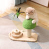 Multifunction Wooden Cat Sisal Ball Scratching Claw Toy