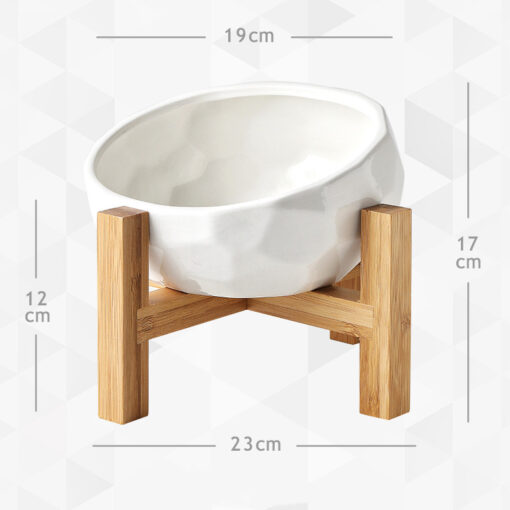 Ceramic Protect Cervical Spine Pet Water Food Bowl
