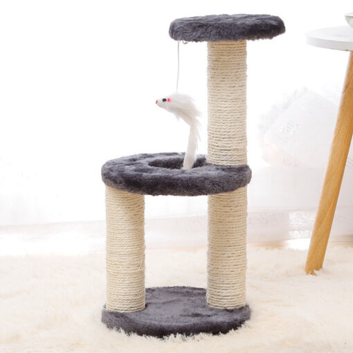 Cat Climbing Frame Sisal Scratching Claw Post Villa Toy