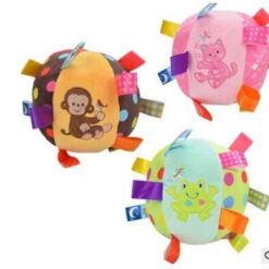 Infant Hand-Catching Plush Bell Soothing Rattle Ball Toy