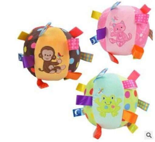 Infant Hand-Catching Plush Bell Soothing Rattle Ball Toy