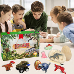 Christmas Countdown Calendar Dinosaur Plastic Toy