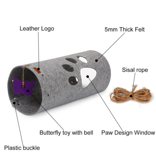 Durable Cute Scratch-resistant Folding Cat Tunnel Toy