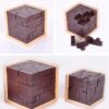 Wooden Kong Ming Lock Magic Cube Block Puzzle Toy