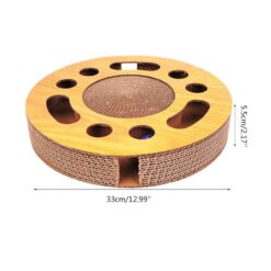 Funny Round Corrugated Paper Scratching Board Cat Toy