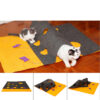 Multifunctional Cat DIY Play Puzzle Scratch Tunnel Mat