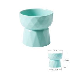 Ceramic Pet Anti Overturning Diagonal High Leg Bowl