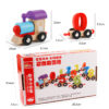 Children's Wooden Colourful Train Building Block Toy