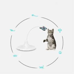 Interactive Automatic Rechargeable Rotating Cat Toy