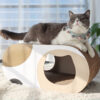 Corrugated Paper Runway Round Cat Scratch Board