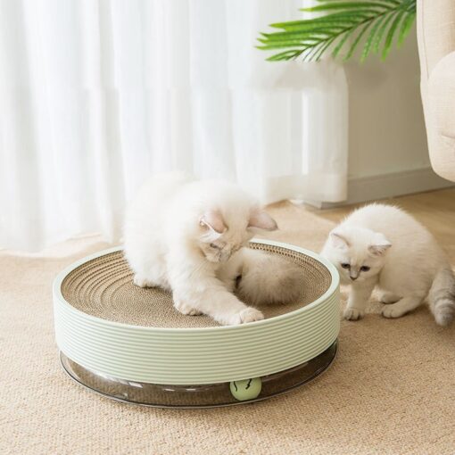 Multifunction 3-in-1 Cat Bowl-shaped Scratch Board Toy