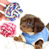 Interactive Cotton Rope Ball Shape Pet Chew Toy