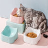 Cute Elevated Non-slip Ceramic Pet Food Bowl