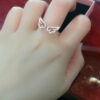 Cute Adjustable Fashion Angel Wings Ring Jewelry