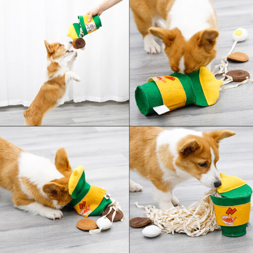 Instant Noodle Bucket Dog Slow Food Sniffing Toy