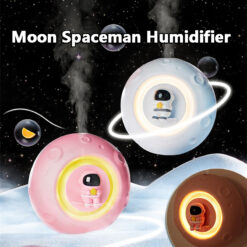 Wall-mounted Moon Spaceman Night Light Humidifier