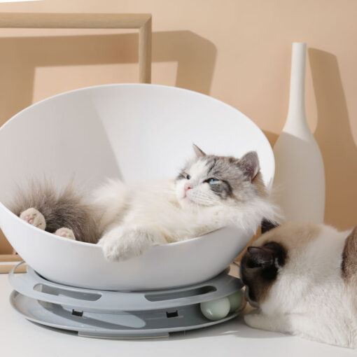 Multi-purpose Non-slip Round Turntable Cat Nest