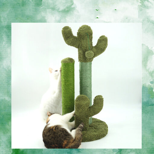 Cactus Shape Cat Climbing Frame Scratching Post Toy