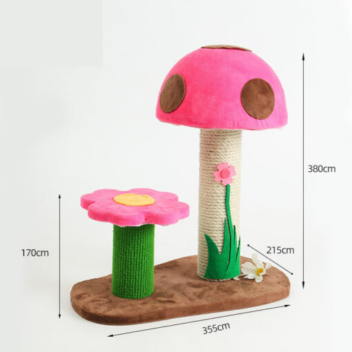 Mushroom Climbing Frame Grinding Claws Cat Toy