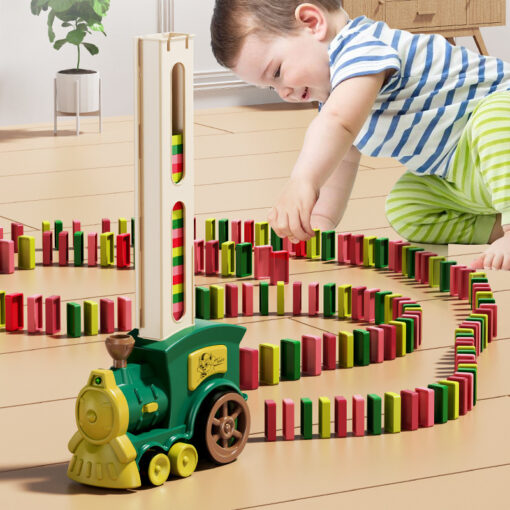 Creative Children's Domino Train Set Educational Toy