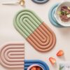 Silicone Arc Shape Heat Insulation Dining Table Pad