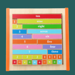 Wooden Teaching Aids Color Decimal Stick Math Toys
