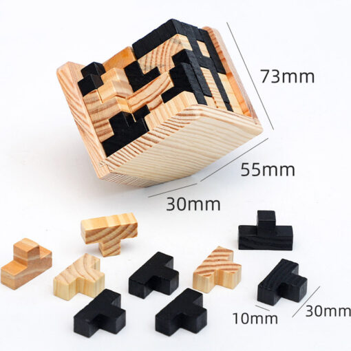 Wooden Kongming Luban Lock Brain Teaser Puzzle Toy