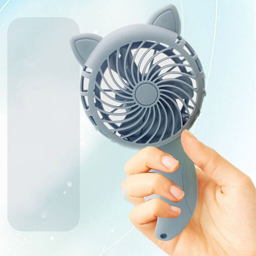 Portable Cartoon Hand Pressing Handheld Mini Fan