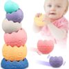 Soft Rubber Laminated Ball Educational Stacking Toy