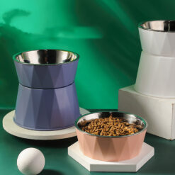 Stainless Steel Detachable Base Pet Food Feeder Bowl