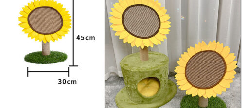 Sunflower Shape Cat Vertical Scratching Claws Board