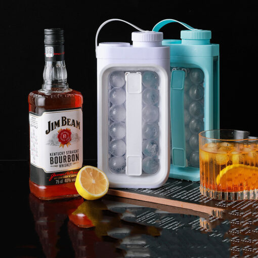 Portable 2-in-1 Quick Release Ice Cube Ball Maker