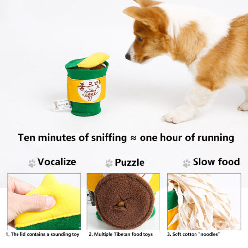 Instant Noodle Bucket Dog Slow Food Sniffing Toy