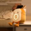 Cartoon Toast LED Digital Alarm Clock Light Plush Lamp