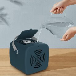 Portable USB Inline Double Sink Spray Air Cooler Fan