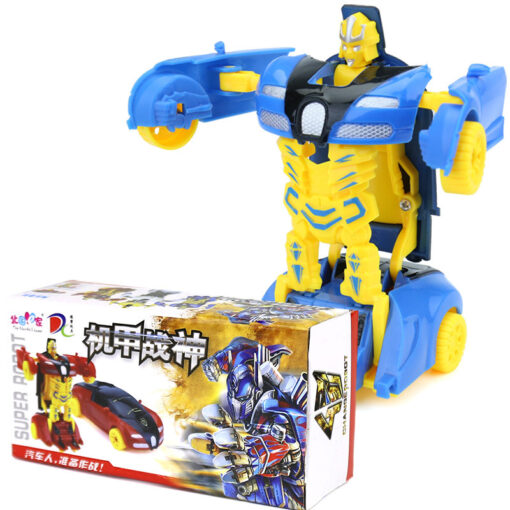 Cartoon Mini Car Transformer Deformation Autobots Toy