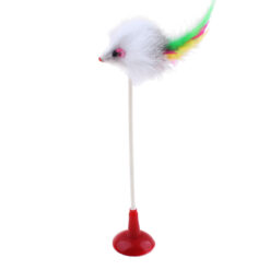 Funny Mouse Type Sucker Cat Wire Spring Toy